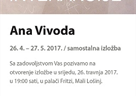 Samostalna izložba A. Vivoda